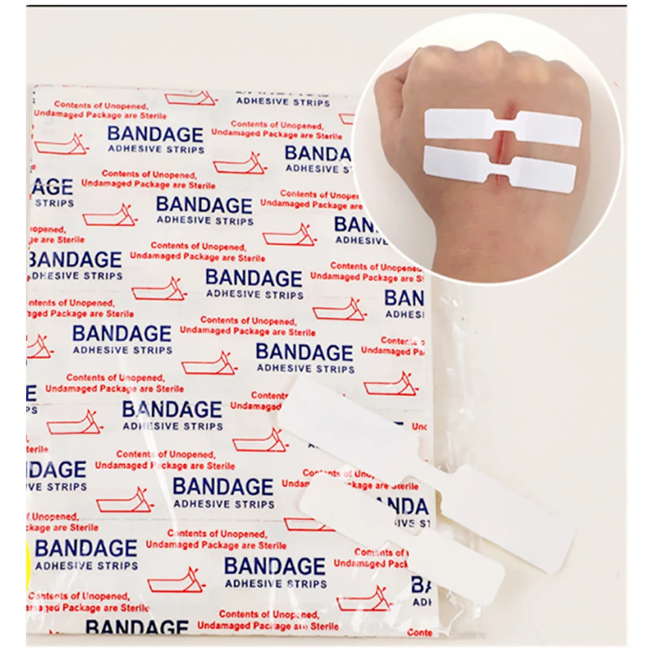50PCS Waterproof Bandage Quick Stitch Band Aid Butterfly Adhesive Wound Closure Pulling Tape Outdoor Sports Emergency Kit
50PCS Waterproof Bandage Quick Stitch Band Aid Butterfly Adhesive Wound Closure Pulling Tape Outdoor Sports Emergency Kit