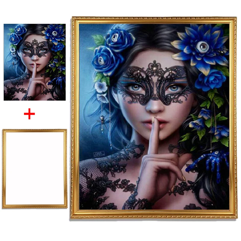 Framed 5D Mosaic Diamond Embroidery Beautiful Flower Mask Women Diy Diamond Painting Cross Stitch full Round Rhinestone
Framed 5D Mosaic Diamond Embroidery Beautiful Flower Mask Women Diy Diamond Painting Cross Stitch full Round Rhinestone