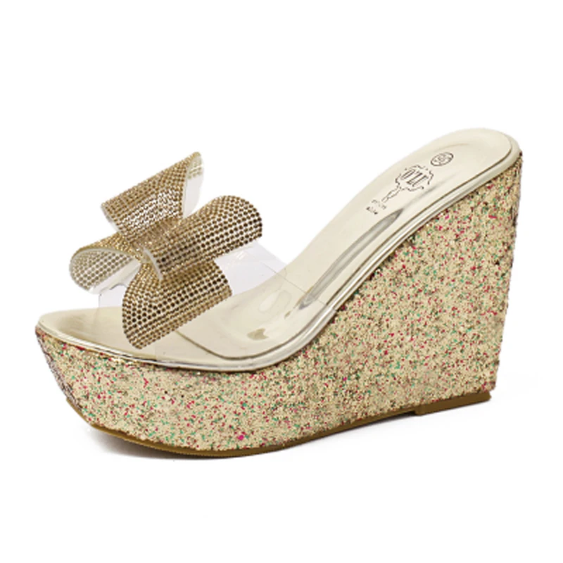 Wedge Sandals For Women 2021 Comfortable Luxury Designer Summer Fashion Transparent Rhinestone Bow High Heels Slippers Women
Wedge Sandals For Women 2021 Comfortable Luxury Designer Summer Fashion Transparent Rhinestone Bow High Heels Slippers Women