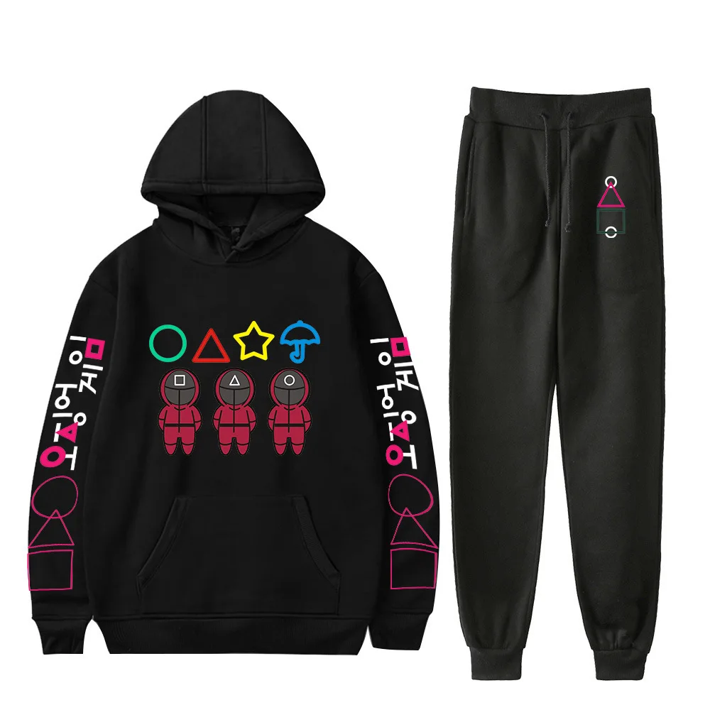 Squid Game Li Zhengjae Same Tracksuit Men Sets Fashion Sporting Suit Hooded Sweatshirt +Sweatpants Mens Clothing 2 Pieces Set
Squid Game Li Zhengjae Same Tracksuit Men Sets Fashion Sporting Suit Hooded Sweatshirt +Sweatpants Mens Clothing 2 Pieces Set