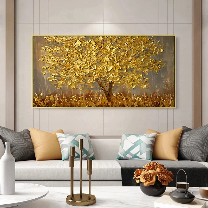 Abstract Gold Tree Oil Canvas Painting Luxury Poster Prints Large Size Wall Art Picture for Modern Living Room Home Decoration
Abstract Gold Tree Oil Canvas Painting Luxury Poster Prints Large Size Wall Art Picture for Modern Living Room Home Decoration