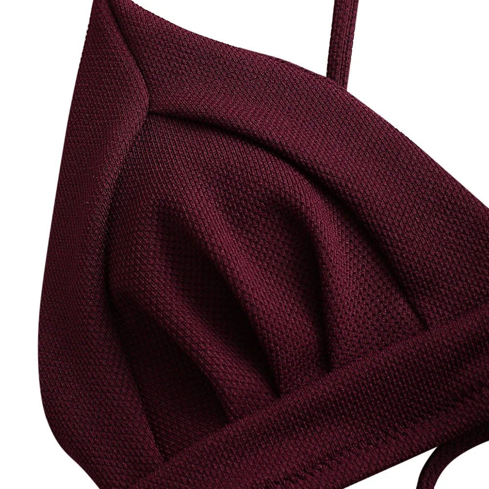 ZAFUL Women Textured Crisscross Bikini Swimsuit Wire Free Solid Lace Up Bikini Tops Lace Up Bikini Ladies Swimwear 2020 Fashion
ZAFUL Women Textured Crisscross Bikini Swimsuit Wire Free Solid Lace Up Bikini Tops Lace Up Bikini Ladies Swimwear 2020 Fashion