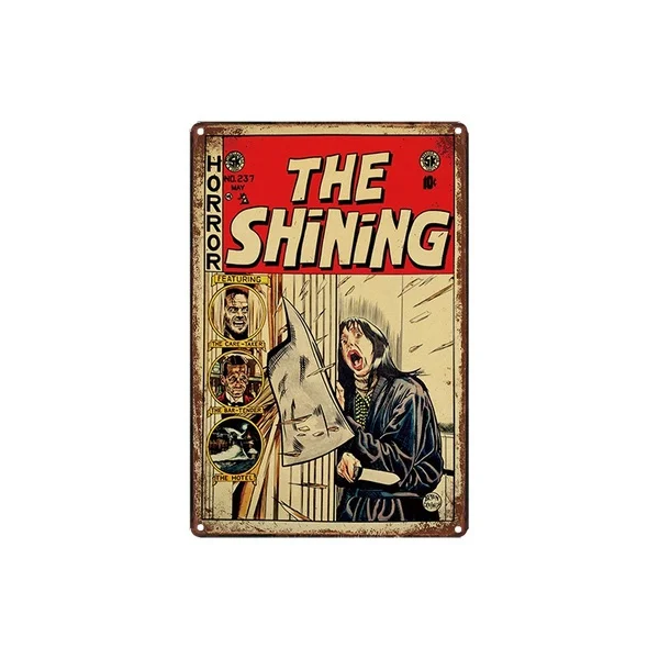 Horror Shining Movie Poster Metal Tin Sign Signage Decoration Cinema Corridor Wall Sign Home Decor Bar Bistro Shabby Signage
Horror Shining Movie Poster Metal Tin Sign Signage Decoration Cinema Corridor Wall Sign Home Decor Bar Bistro Shabby Signage