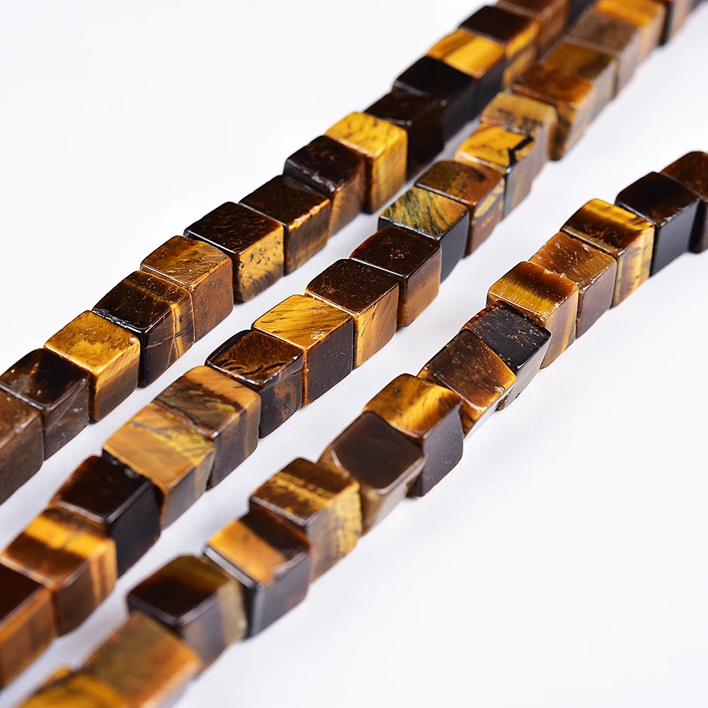 Asingeloo 6mm 15" Square Shape Tiger Eye Natural Stone Beads for Jewelry Making Earring and Necklace
Asingeloo 6mm 15" Square Shape Tiger Eye Natural Stone Beads for Jewelry Making Earring and Necklace
