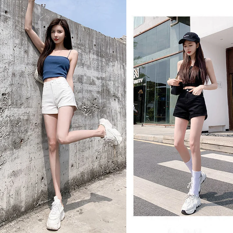 Fashion Short Jeans Women Summer High Waist Slim Curled Button Washed Casual Denim Shorts For Girls Wide Leg Pants
Fashion Short Jeans Women Summer High Waist Slim Curled Button Washed Casual Denim Shorts For Girls Wide Leg Pants