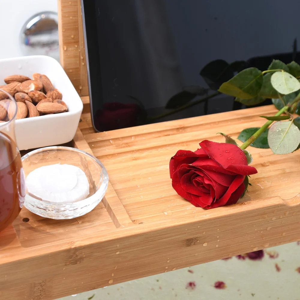 1PC Multifunctional Bathtub Serving Tray Bamboo Bath Bridge Telescopic Storage Rack Shelf with Mirror for Bathroom Home
1PC Multifunctional Bathtub Serving Tray Bamboo Bath Bridge Telescopic Storage Rack Shelf with Mirror for Bathroom Home