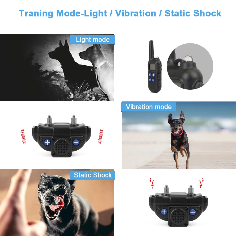 2km Dog Training Collar With Walkie-Talkie Rechargeable Dog Shock Vibration Beep Waterproof Training Collars for large small dog
2km Dog Training Collar With Walkie-Talkie Rechargeable Dog Shock Vibration Beep Waterproof Training Collars for large small dog