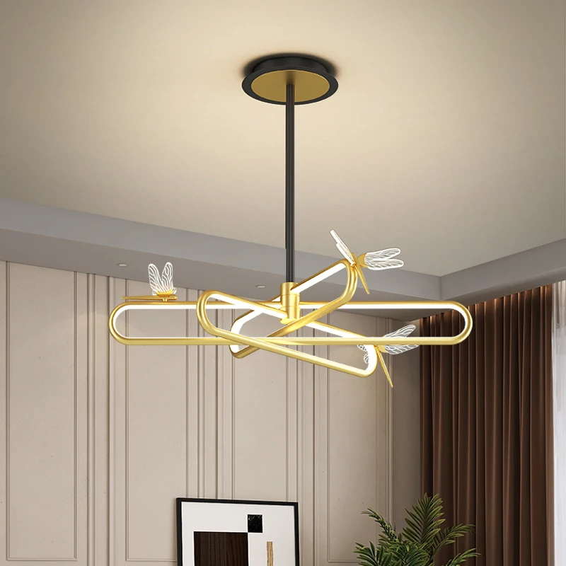 FKL Nordic Golden Dragonfly Chandelier Simple LED Net Red Creative LED Rose Gold Dragonfly Bedroom Dining Bedroom Chandelier
FKL Nordic Golden Dragonfly Chandelier Simple LED Net Red Creative LED Rose Gold Dragonfly Bedroom Dining Bedroom Chandelier