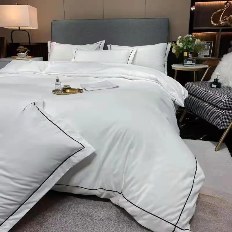 Комплект постельного белья, однотонный комплект пододеяльника, простыня, наволочка, 100% полиэстер, вышивка, стиль отеля, простой двойной вар... 
Комплект постельного белья, однотонный комплект пододеяльника, простыня, наволочка, 100% полиэстер, вышивка, стиль отеля, простой двойной вар...