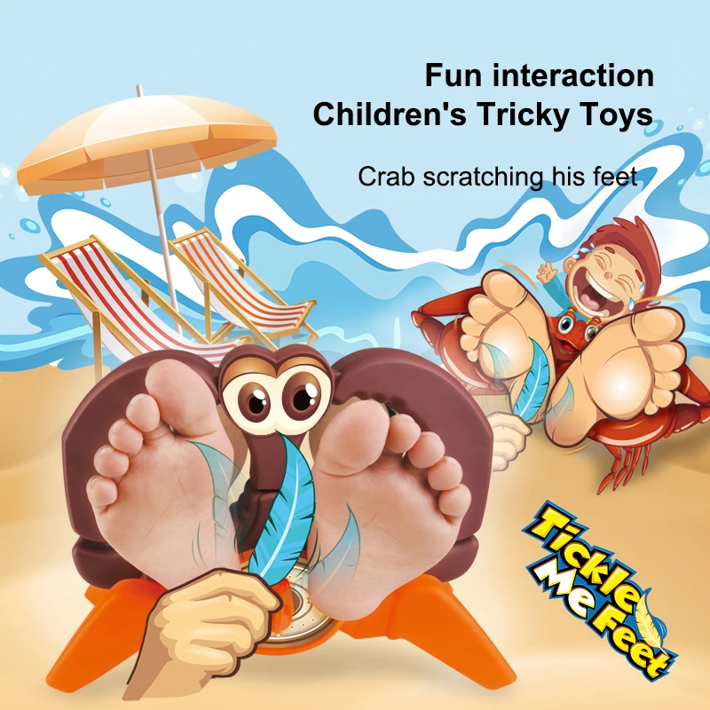 Children's Crab Scratching Feet Tickling Friend Party Game Toys Parent-Child Interaction Funny Antistress Kids Novelty Gift
Children's Crab Scratching Feet Tickling Friend Party Game Toys Parent-Child Interaction Funny Antistress Kids Novelty Gift
