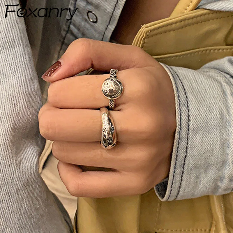 Evimi 925 Standard Silver Smiley Face Rings for Women New Fashion Vintage Handmade Thai Silver Punk Hiphop Party Jewelry Gifts
Evimi 925 Standard Silver Smiley Face Rings for Women New Fashion Vintage Handmade Thai Silver Punk Hiphop Party Jewelry Gifts