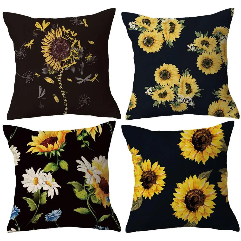 Sunflower Cushion Cover Square Peach Skin Material Throw Pillowcase Home Car Decoration Cases Double-sided Printing Funda
Sunflower Cushion Cover Square Peach Skin Material Throw Pillowcase Home Car Decoration Cases Double-sided Printing Funda