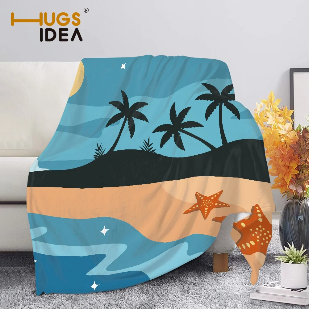 HUGSIDEA Throw Blanket Summer Beach Starfish Design Sherpa Blankets for Sofa Customized DIY Kids Plush Thin Quilt Home Textile
HUGSIDEA Throw Blanket Summer Beach Starfish Design Sherpa Blankets for Sofa Customized DIY Kids Plush Thin Quilt Home Textile