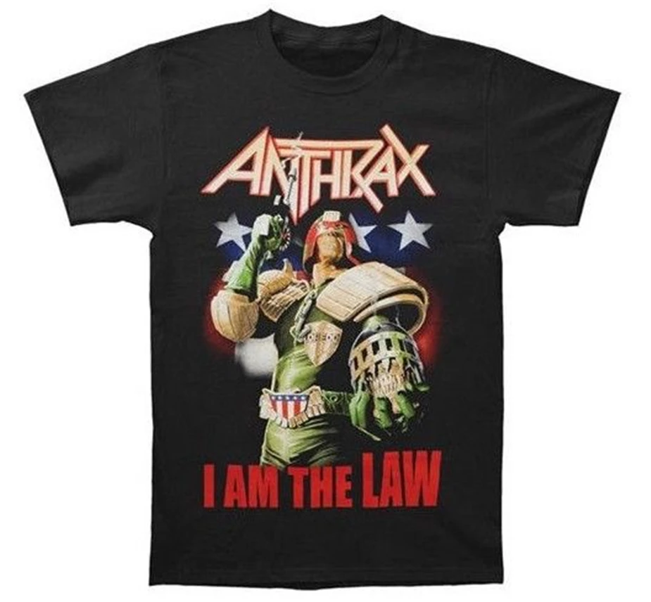 Фото Anthrax Judge Dredd I Am The Law футболка новый тяжелый металлический ремешок - купить