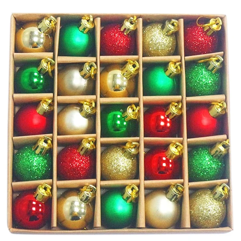 30MM Christmas Tree Decoration Ball Miniature Christmas Tree Ornaments Flash Ball 25 Pcs/Box
30MM Christmas Tree Decoration Ball Miniature Christmas Tree Ornaments Flash Ball 25 Pcs/Box