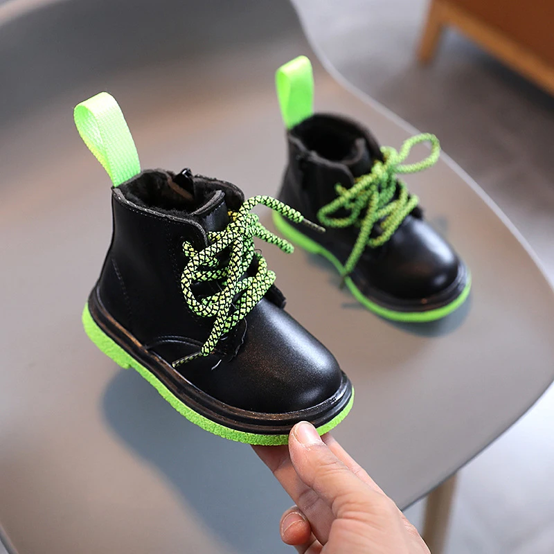 2022 Spring Autumn Children Fashion Boots 1-6 Years Boys Girls Martin Boots Leather Shoes Plush Fur Baby Toddler Shoes 22-31
2022 Spring Autumn Children Fashion Boots 1-6 Years Boys Girls Martin Boots Leather Shoes Plush Fur Baby Toddler Shoes 22-31