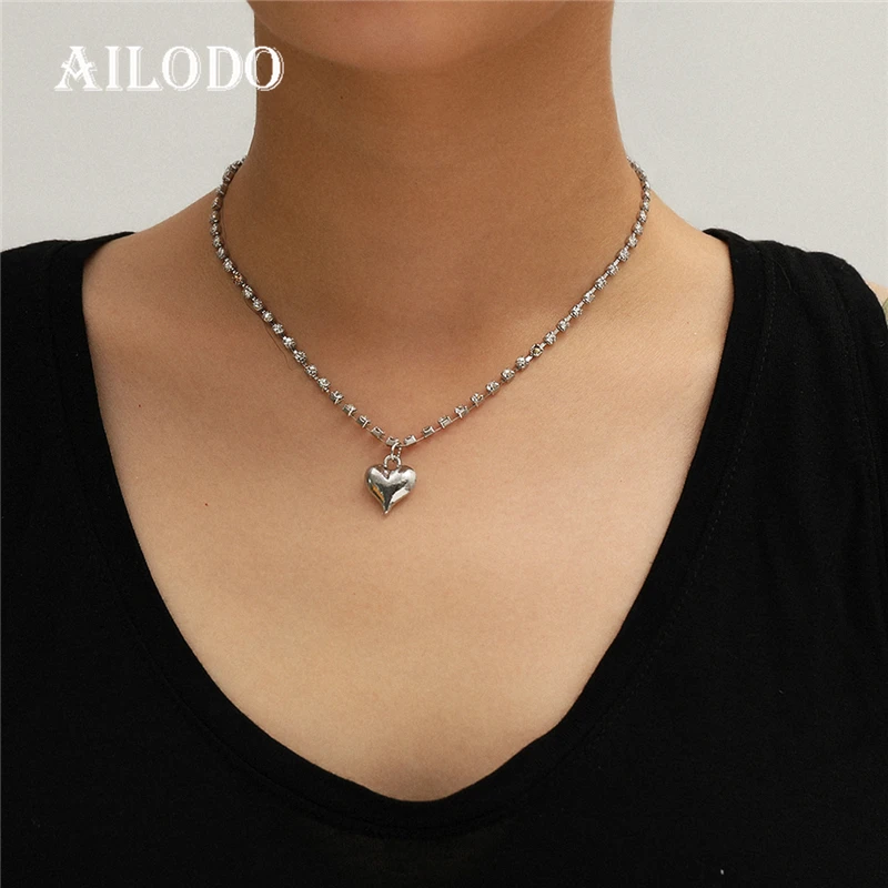 Ailodo Fashion Heart Chokers Necklace For Women Girl Female Collier Bohemian Lovely Statement Party Wedding Jewelry Gift 20MAR65
Ailodo Fashion Heart Chokers Necklace For Women Girl Female Collier Bohemian Lovely Statement Party Wedding Jewelry Gift 20MAR65