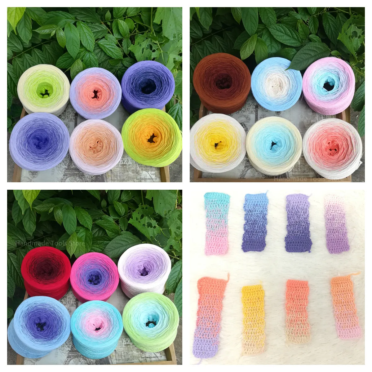 300g Gradient Color Organic Cotton Thread Spring Autumn Cake Lace Yarn DIY Handmade Shawl Rainbow Scarf Skirt Knit Yarn 1000M
300g Gradient Color Organic Cotton Thread Spring Autumn Cake Lace Yarn DIY Handmade Shawl Rainbow Scarf Skirt Knit Yarn 1000M