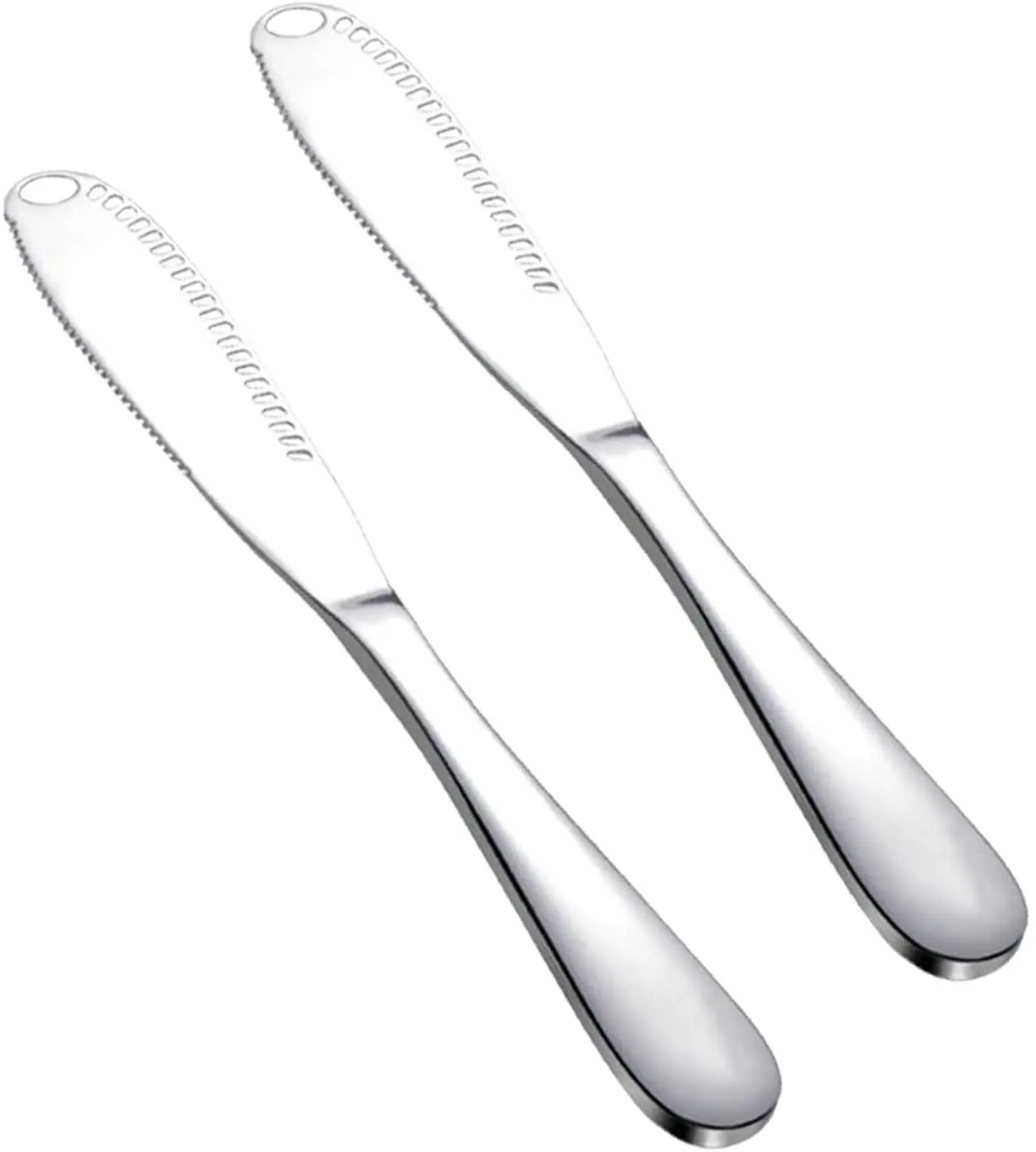 2 PCS Cream Spatula Multipurpose Stainless Steel Serrated Edge Decomposition Slot Cut Butter Cheese Bread Peanut Butter
2 PCS Cream Spatula Multipurpose Stainless Steel Serrated Edge Decomposition Slot Cut Butter Cheese Bread Peanut Butter