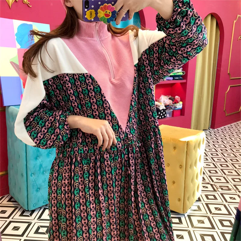 Женское платье на молнии, элегантное платье составного кроя с воротником-стойкой и высокой талией в Корейском стиле, 2020
Женское платье на молнии, элегантное платье составного кроя с воротником-стойкой и высокой талией в Корейском стиле, 2020