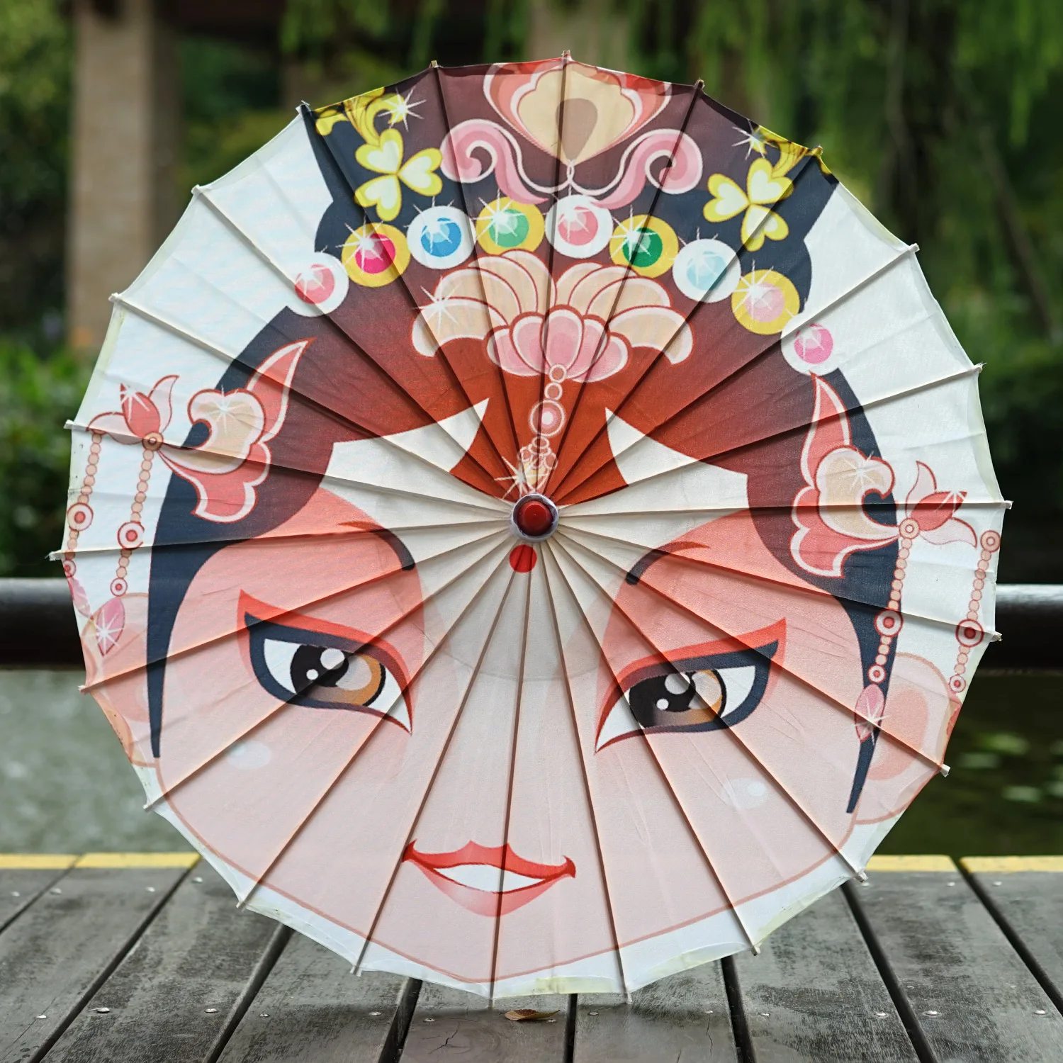 Hanfu Photography Prop Beijing Opera Facial Makeup Oil Paper Umbrella Sichuan Silk Cloth Decorative Umbrella
Hanfu Photography Prop Beijing Opera Facial Makeup Oil Paper Umbrella Sichuan Silk Cloth Decorative Umbrella