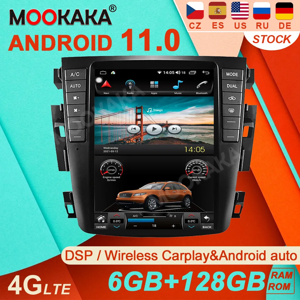 Android 11 6+128G DIN Tesla For Nissan Teana Car Radio Tape Recorder Multimedia Player GPS Navigation Carplay Stereo Headunit
Android 11 6+128G DIN Tesla For Nissan Teana Car Radio Tape Recorder Multimedia Player GPS Navigation Carplay Stereo Headunit