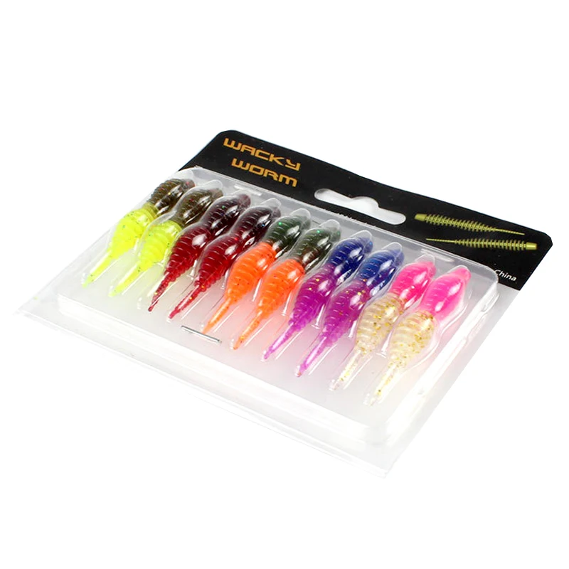 10pcs Soft Fishing Lure 50mm/1g Double-color Baits Rock Worm Wobblers Swimbait Artificial Leurre Souple Jigging Lure
10pcs Soft Fishing Lure 50mm/1g Double-color Baits Rock Worm Wobblers Swimbait Artificial Leurre Souple Jigging Lure