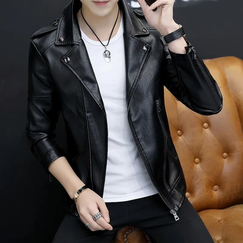Men Pu Leather Jacket Fashion Lapel Zipper Motorcycle Short Coat Winter Warm Army Green Long Sleeve Punk Outerwear Plus Size
Men Pu Leather Jacket Fashion Lapel Zipper Motorcycle Short Coat Winter Warm Army Green Long Sleeve Punk Outerwear Plus Size