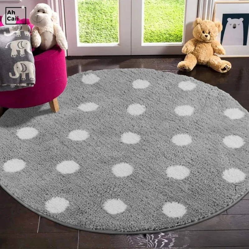 Gray Carpet Modern Living Room Round Bedroom Carpet Fluffy Room Rugs Soft Bedside Carpet Furry Mat For Children Plush Rug Mats
Gray Carpet Modern Living Room Round Bedroom Carpet Fluffy Room Rugs Soft Bedside Carpet Furry Mat For Children Plush Rug Mats