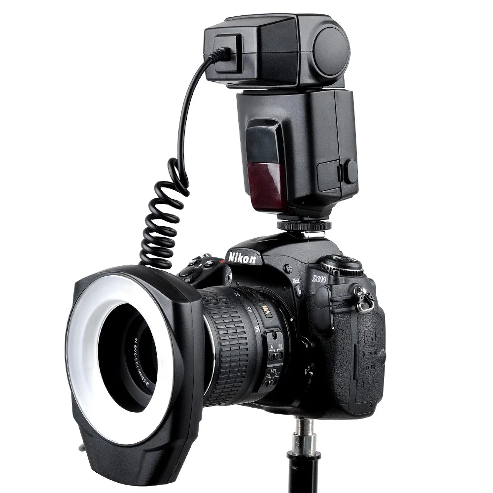 Godox ML-150 Macro Ring Flash Speedlite with 6 Lens Adapter Rings for Canon Nikon Pentax Olympus DSLR cameras
Godox ML-150 Macro Ring Flash Speedlite with 6 Lens Adapter Rings for Canon Nikon Pentax Olympus DSLR cameras