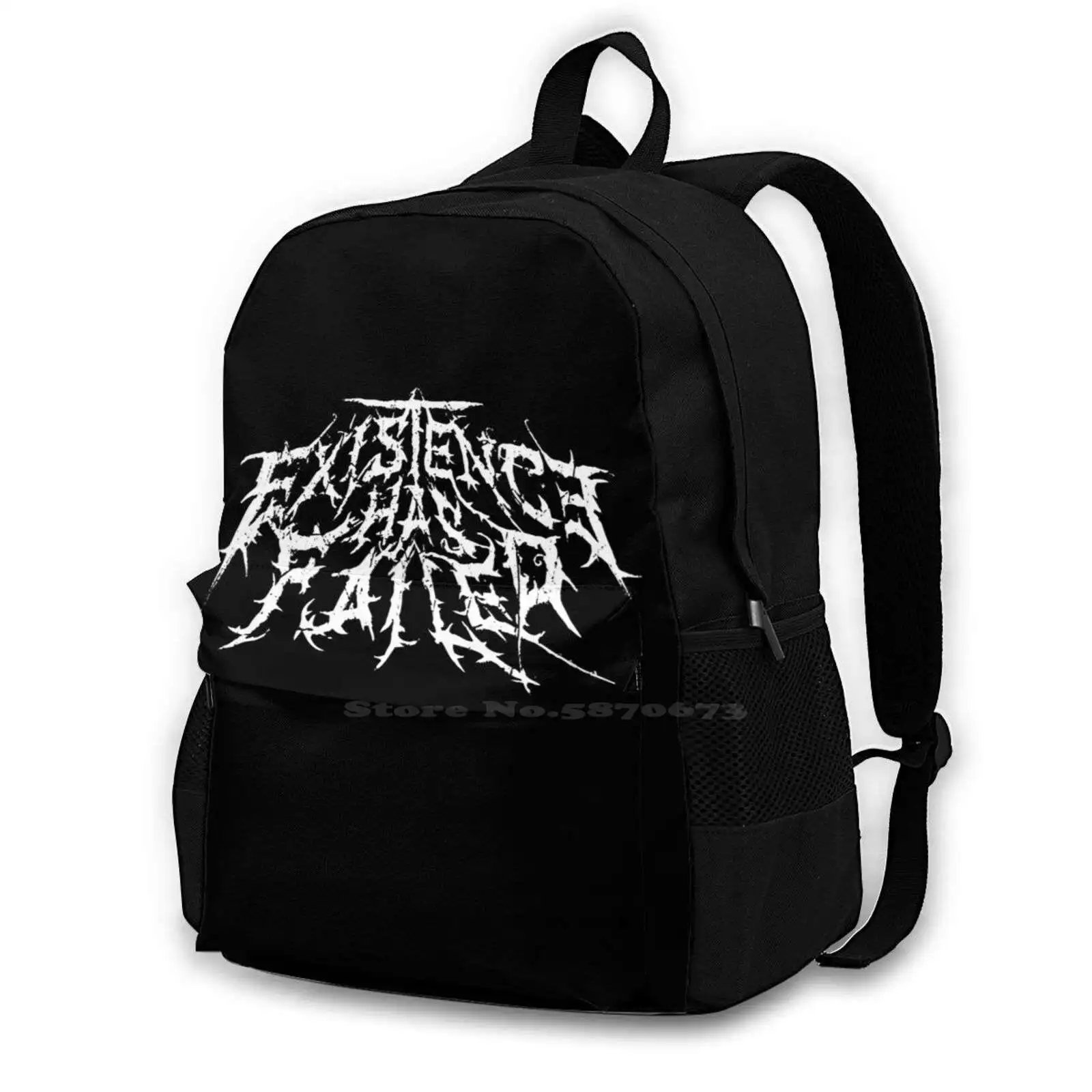 

Existence Has Failed - 4 School Bag Big Capacity Backpack Laptop 15 Inch Deathcore Core Metalcore Nu Metal Hardcore Metal Death