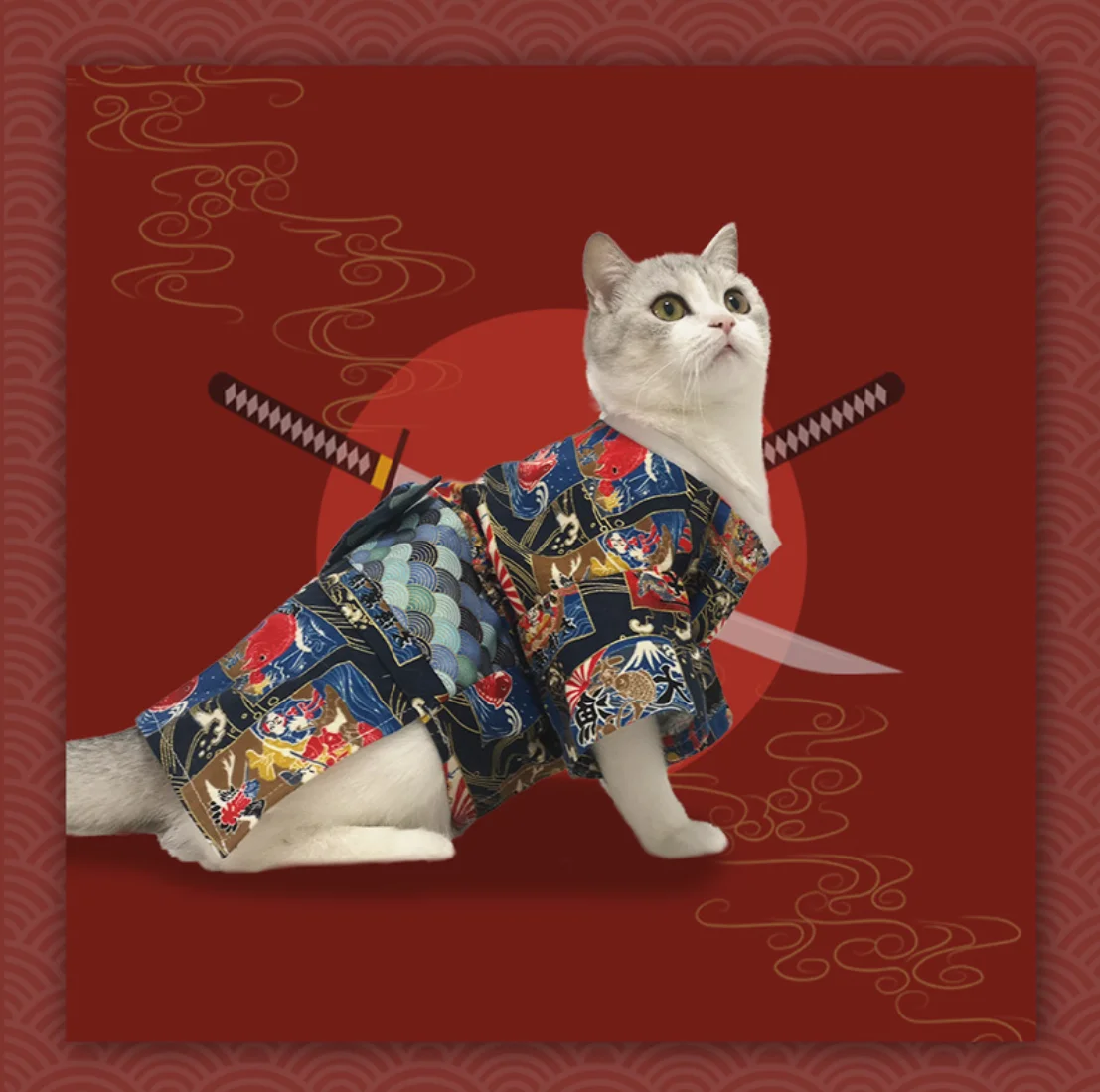 Net red pet kimono Japanese style small dog cat clothes British short Teddy pet clothes
Net red pet kimono Japanese style small dog cat clothes British short Teddy pet clothes