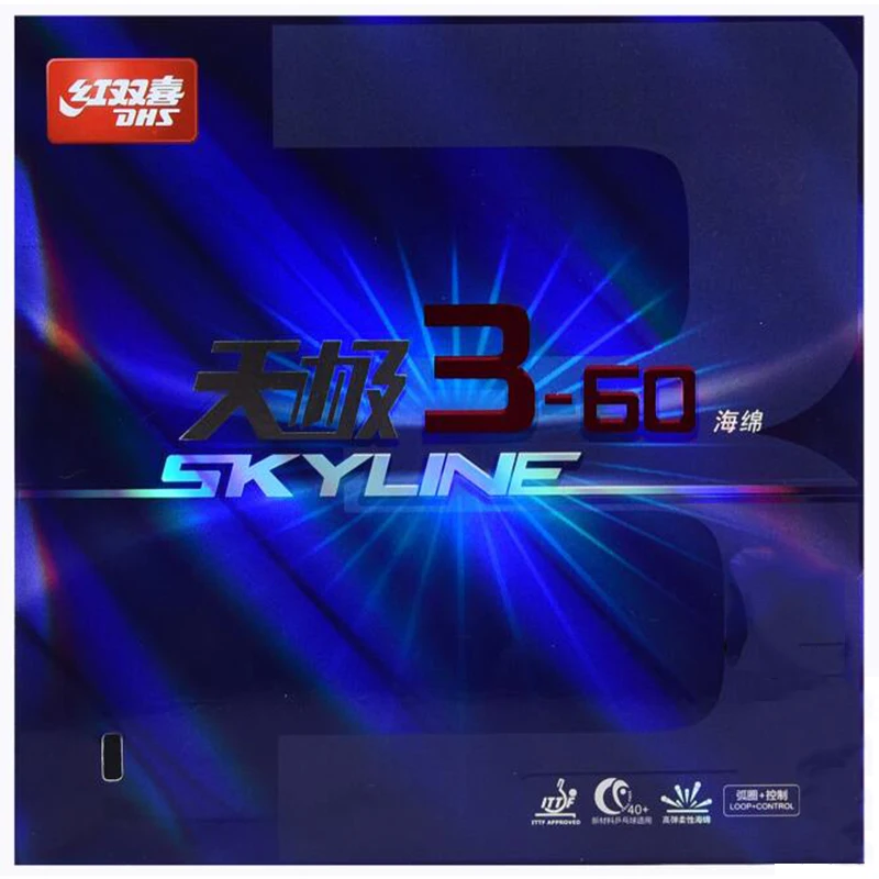 Ракетки для настольного тенниса DHS skyline 3-60 tg 3-60, резиновые теннисные ракетки с высокоэластичной губчатой ракеткой для спорта
Ракетки для настольного тенниса DHS skyline 3-60 tg 3-60, резиновые теннисные ракетки с высокоэластичной губчатой ракеткой для спорта
