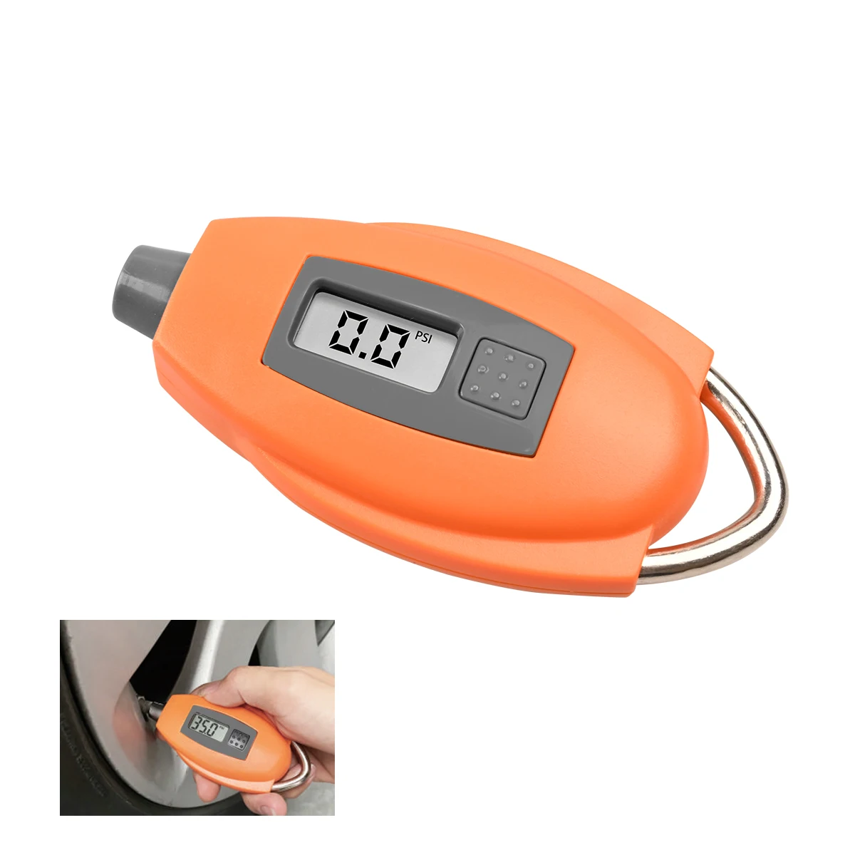 Digital Tyre Tire Pressure Gauge for Car Motorcycle 0-150PSI with Battery Man Woman CE Rosh Orange Color
Digital Tyre Tire Pressure Gauge for Car Motorcycle 0-150PSI with Battery Man Woman CE Rosh Orange Color