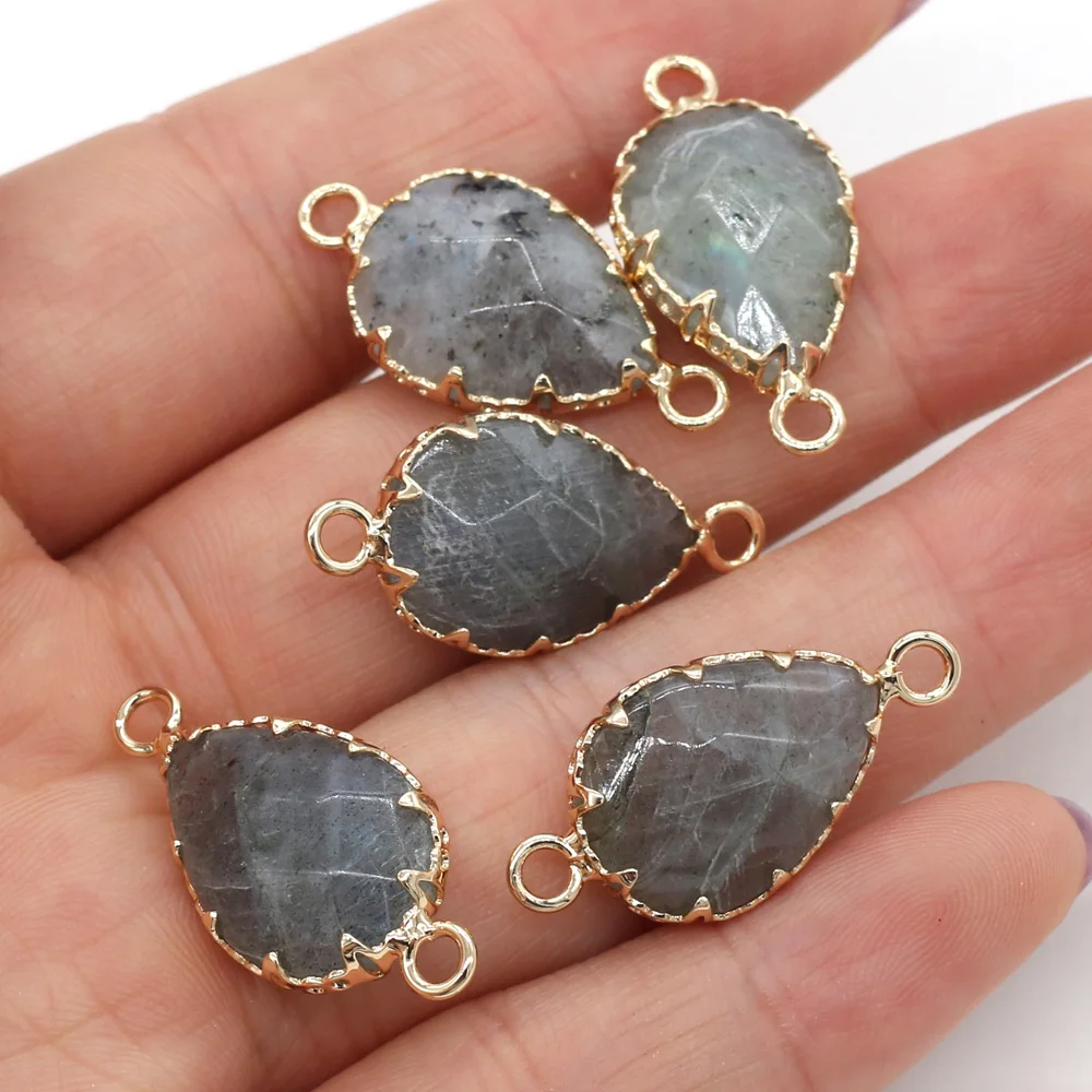 3pcs Natural Stone Charms Connectors Pendants Crazy Agates Drop-shaped Double Hole Jewelry Making DIY Necklace Bracelets 14x28mm
3pcs Natural Stone Charms Connectors Pendants Crazy Agates Drop-shaped Double Hole Jewelry Making DIY Necklace Bracelets 14x28mm