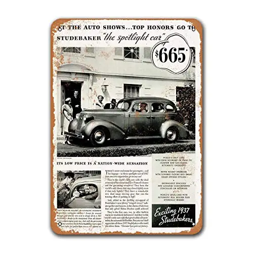 Dorm Game Room Pub Old Car Tin Sign Metal Vintage Office Grage Man Cave Sgins 1937 Studebaker Bar Poster Restaurant Wall Decor
Dorm Game Room Pub Old Car Tin Sign Metal Vintage Office Grage Man Cave Sgins 1937 Studebaker Bar Poster Restaurant Wall Decor