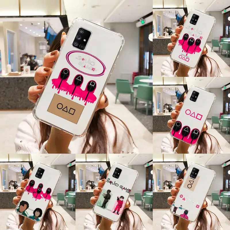 squid game Phone Case Transparent For Samsung A51 A50 A71 A70 A81 M60S Note S21 S 20 10 9 8 11 E Plus Ultra
squid game Phone Case Transparent For Samsung A51 A50 A71 A70 A81 M60S Note S21 S 20 10 9 8 11 E Plus Ultra