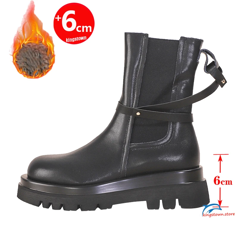 Women Ankle Boots Martin Platform Leather Height Increase Shoes for Woman Insole 6CM Taller Girl Lady Punk High Top
Women Ankle Boots Martin Platform Leather Height Increase Shoes for Woman Insole 6CM Taller Girl Lady Punk High Top