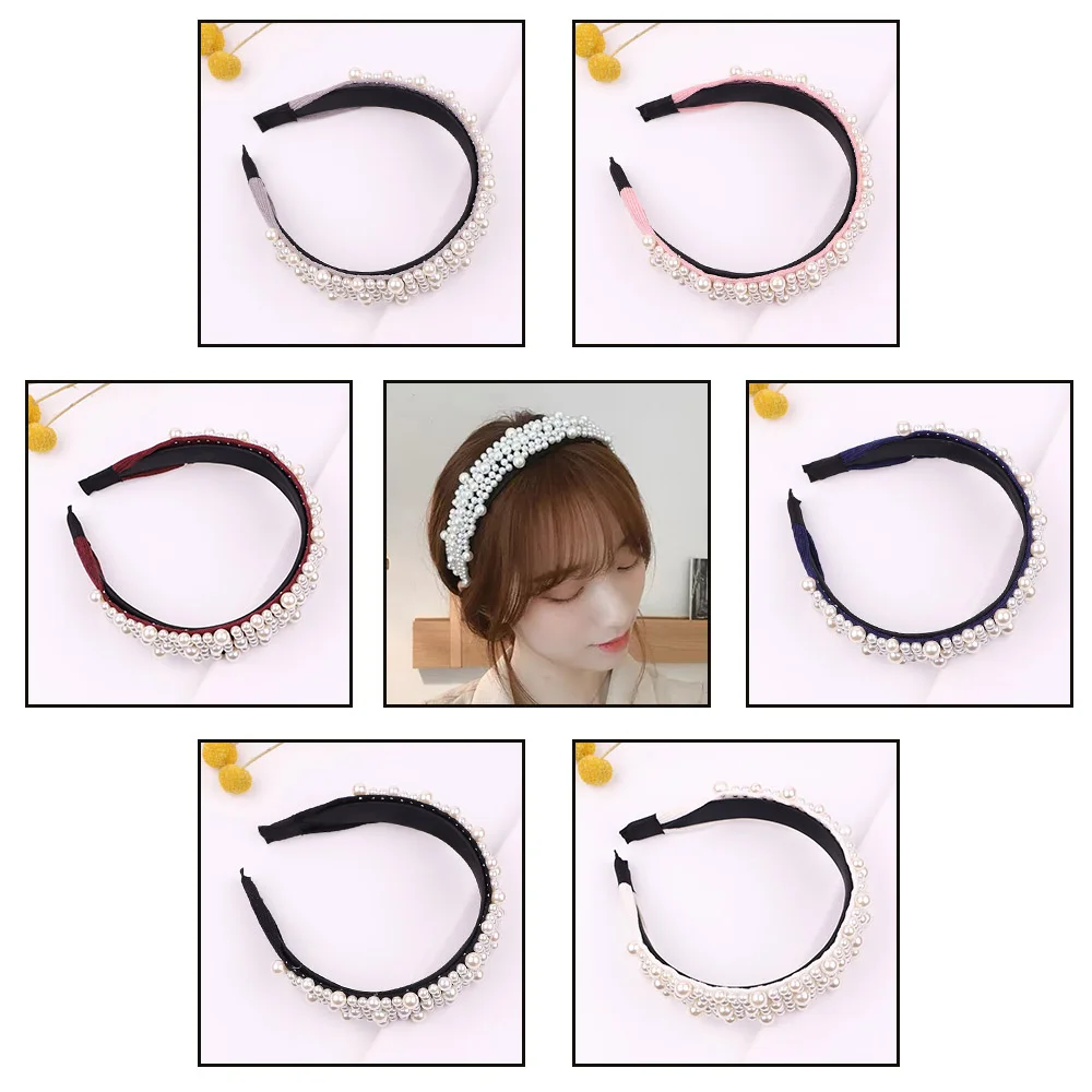 New Women Elegant Full Pearls Simple Hairbands Sweet Headband Hair Hoops Holder Ornament Head Band Lady Fashion Hair Accessories
New Women Elegant Full Pearls Simple Hairbands Sweet Headband Hair Hoops Holder Ornament Head Band Lady Fashion Hair Accessories