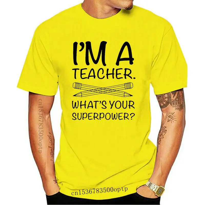 New I'm Teacher What's Your Superpower Letter Print Women Summer T Shirt Casual Short Sleeve Aesthetic Round Neck Gift Tops Tees
New I'm Teacher What's Your Superpower Letter Print Women Summer T Shirt Casual Short Sleeve Aesthetic Round Neck Gift Tops Tees