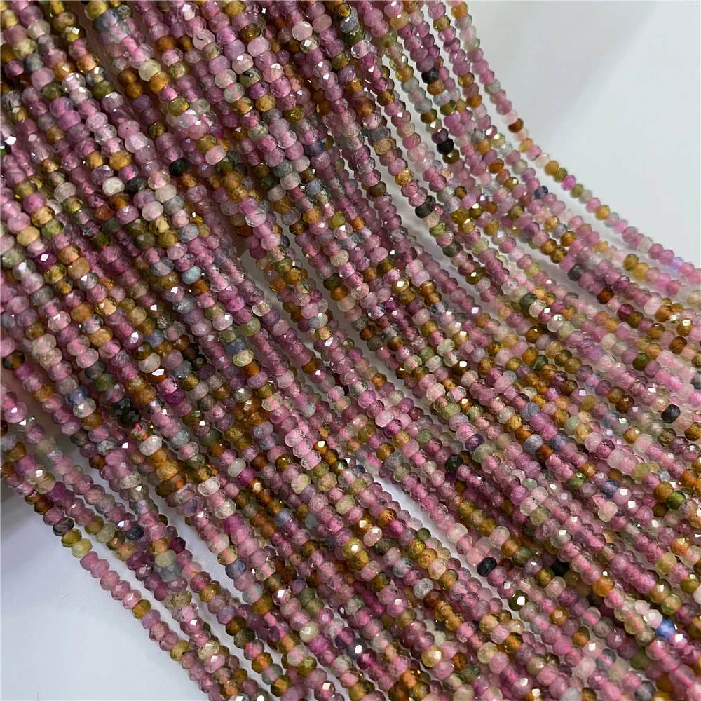 Natural Top quality Tourmalines Beads Faceted 2x2.8~3.0mm Rondelle Small Crystal DIY Beads For Jewelry Making Bracelet Necklace
Natural Top quality Tourmalines Beads Faceted 2x2.8~3.0mm Rondelle Small Crystal DIY Beads For Jewelry Making Bracelet Necklace