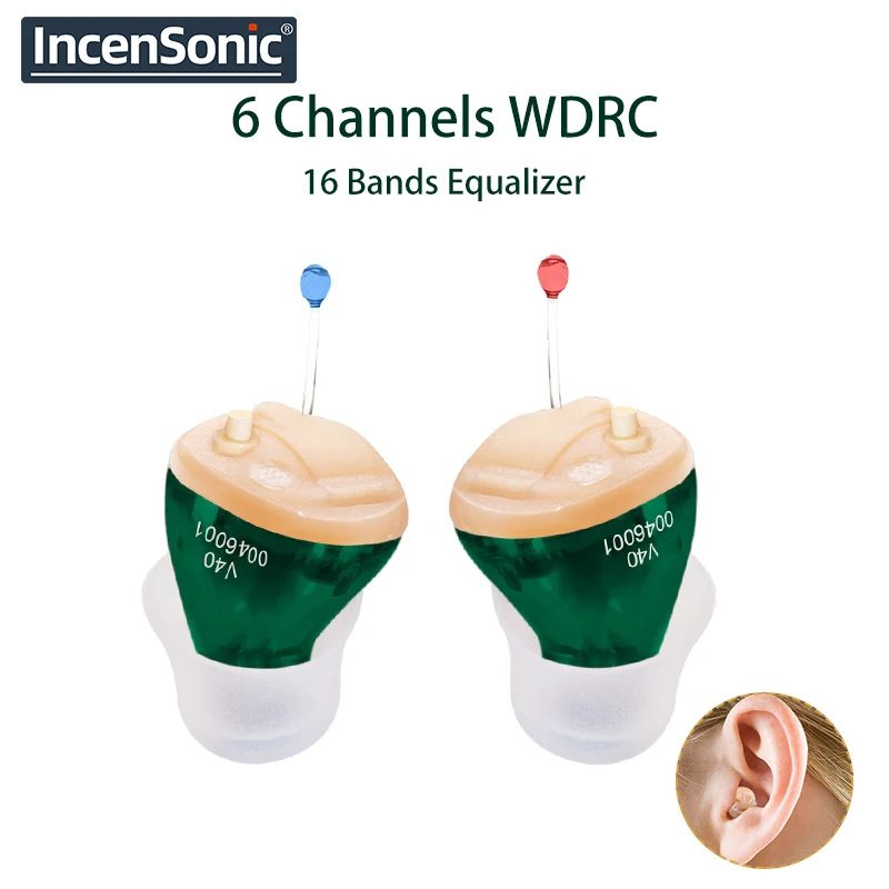 Incensonic Hearing Aids audifonos Digital 6 Channels Sound amplifier V40 Low Noise Hearing Tone Audifono Portable Audiphones
Incensonic Hearing Aids audifonos Digital 6 Channels Sound amplifier V40 Low Noise Hearing Tone Audifono Portable Audiphones