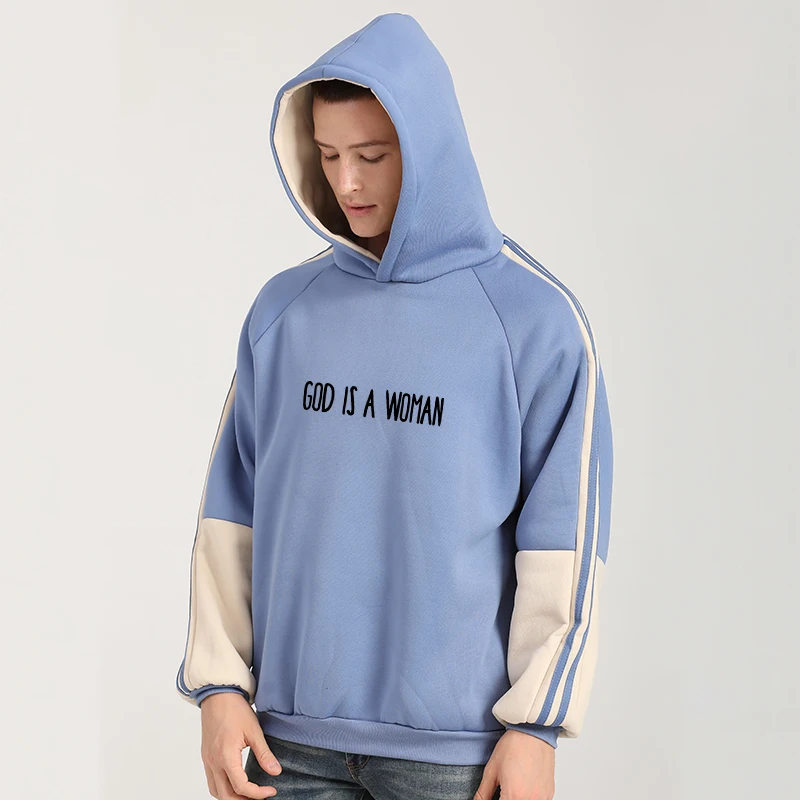 Autumn Winter Sweatshirt Fleece Casual Harajuku Funny God Is Woman Letter Print Couple Splicing Clothes Oversized hoodie Men
Autumn Winter Sweatshirt Fleece Casual Harajuku Funny God Is Woman Letter Print Couple Splicing Clothes Oversized hoodie Men
