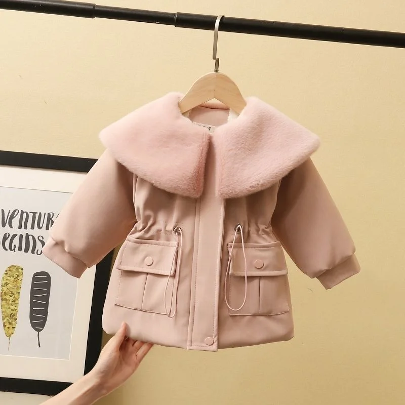 Girls' Winter Thickened Coat Sweet Baby Spliced Imitation Rabbit Fur Children's Warm Overcome Short Plush Jacket 2-10 Years Kids
Girls' Winter Thickened Coat Sweet Baby Spliced Imitation Rabbit Fur Children's Warm Overcome Short Plush Jacket 2-10 Years Kids