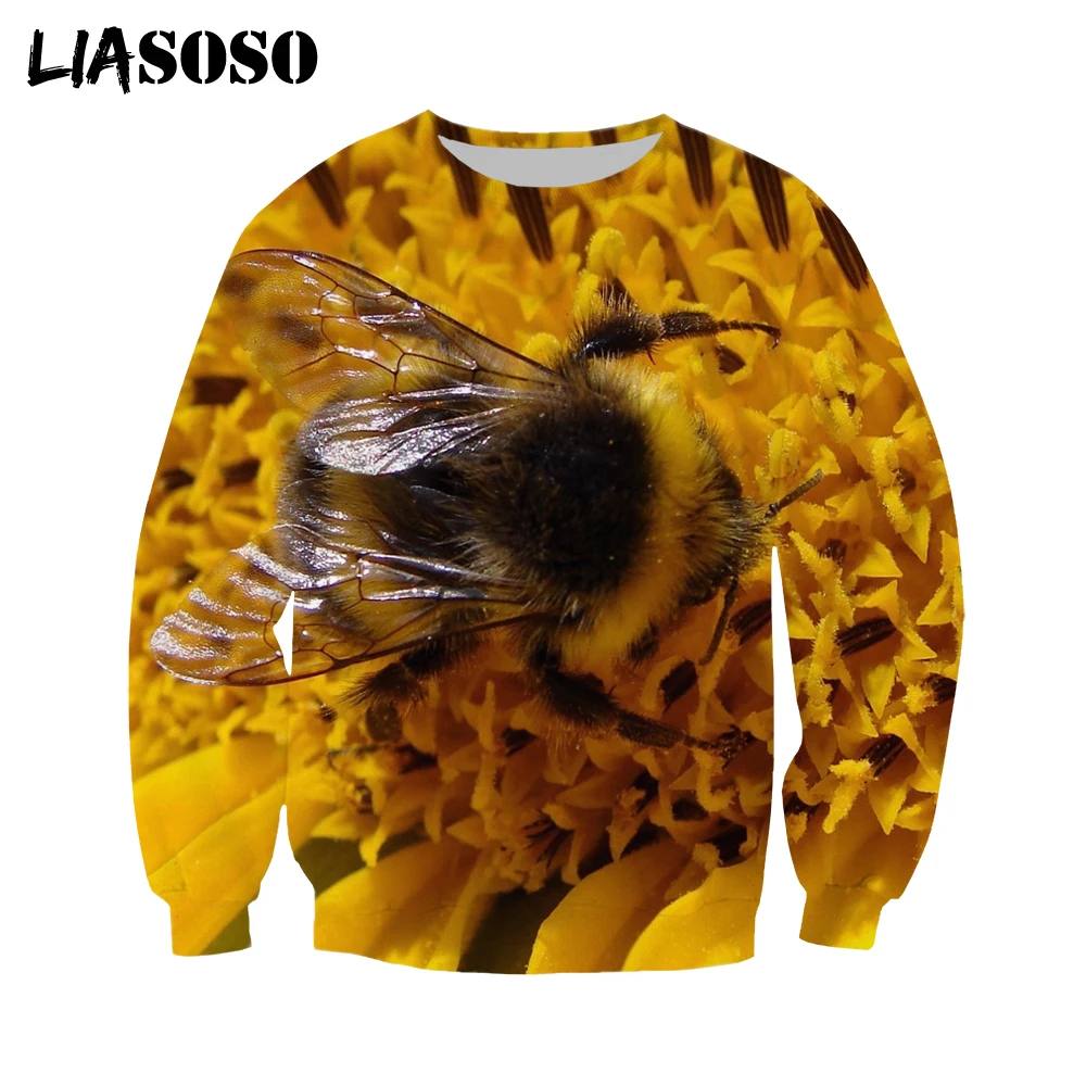 LIASOSO 3D Print Casual T Shirt Men Women Hoodies Harajuku Sweatshirt Bee Honeybee Bumblebee Funny Homme Casual Personality
LIASOSO 3D Print Casual T Shirt Men Women Hoodies Harajuku Sweatshirt Bee Honeybee Bumblebee Funny Homme Casual Personality