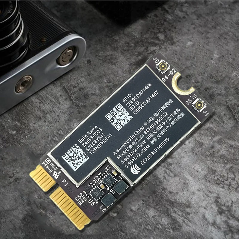 New BCM94360CS2 Wireless-AC WIFI Bluetooth BT 4.0 Airport 802.11Ac Card for Air 11 inch A1465 13 inch A1466 2013 MD711LL
New BCM94360CS2 Wireless-AC WIFI Bluetooth BT 4.0 Airport 802.11Ac Card for Air 11 inch A1465 13 inch A1466 2013 MD711LL