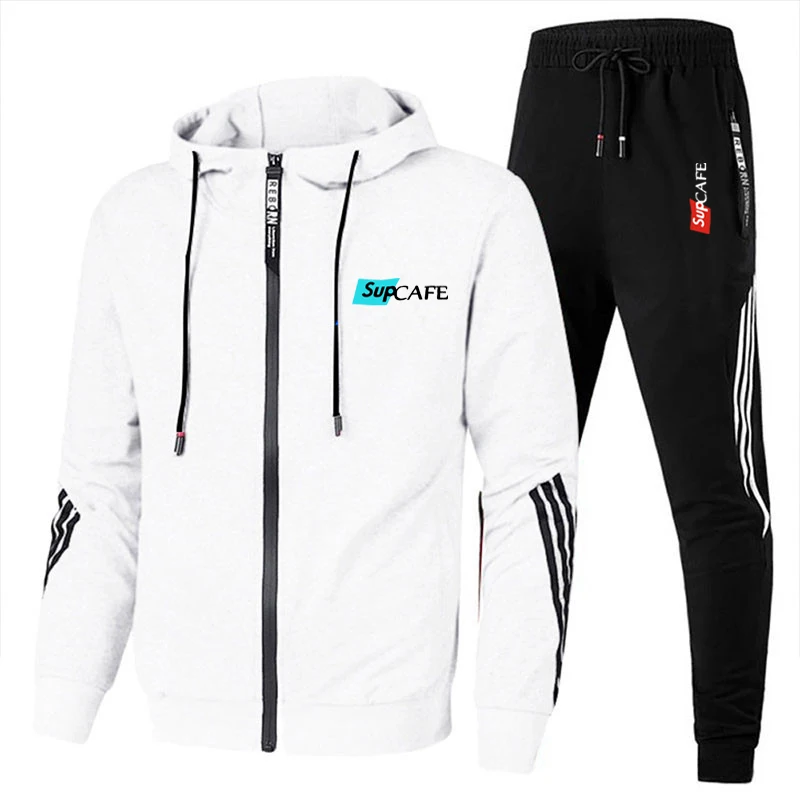 Sports Brand Hoodie Sweatpants Set Fashion Zipper Hoodie Men Tracksuit Wear Pullover Sweatershirt Hoodies+Pants Suits/Sets
Sports Brand Hoodie Sweatpants Set Fashion Zipper Hoodie Men Tracksuit Wear Pullover Sweatershirt Hoodies+Pants Suits/Sets