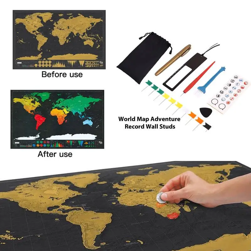 Diy Scratch Pen Set Novelty Premium 8pcs/Bag Educational World Maps Scratch Map Tool Set Home Travelers Maps Accessories
Diy Scratch Pen Set Novelty Premium 8pcs/Bag Educational World Maps Scratch Map Tool Set Home Travelers Maps Accessories