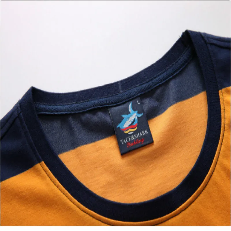2020 Summer O-Neck Striped Mercerizing Cotton Men's T-Shirt Short Sleeve New Casual Slim Clothes Shark Brand Tops Tee Tshirt Men
2020 Summer O-Neck Striped Mercerizing Cotton Men's T-Shirt Short Sleeve New Casual Slim Clothes Shark Brand Tops Tee Tshirt Men