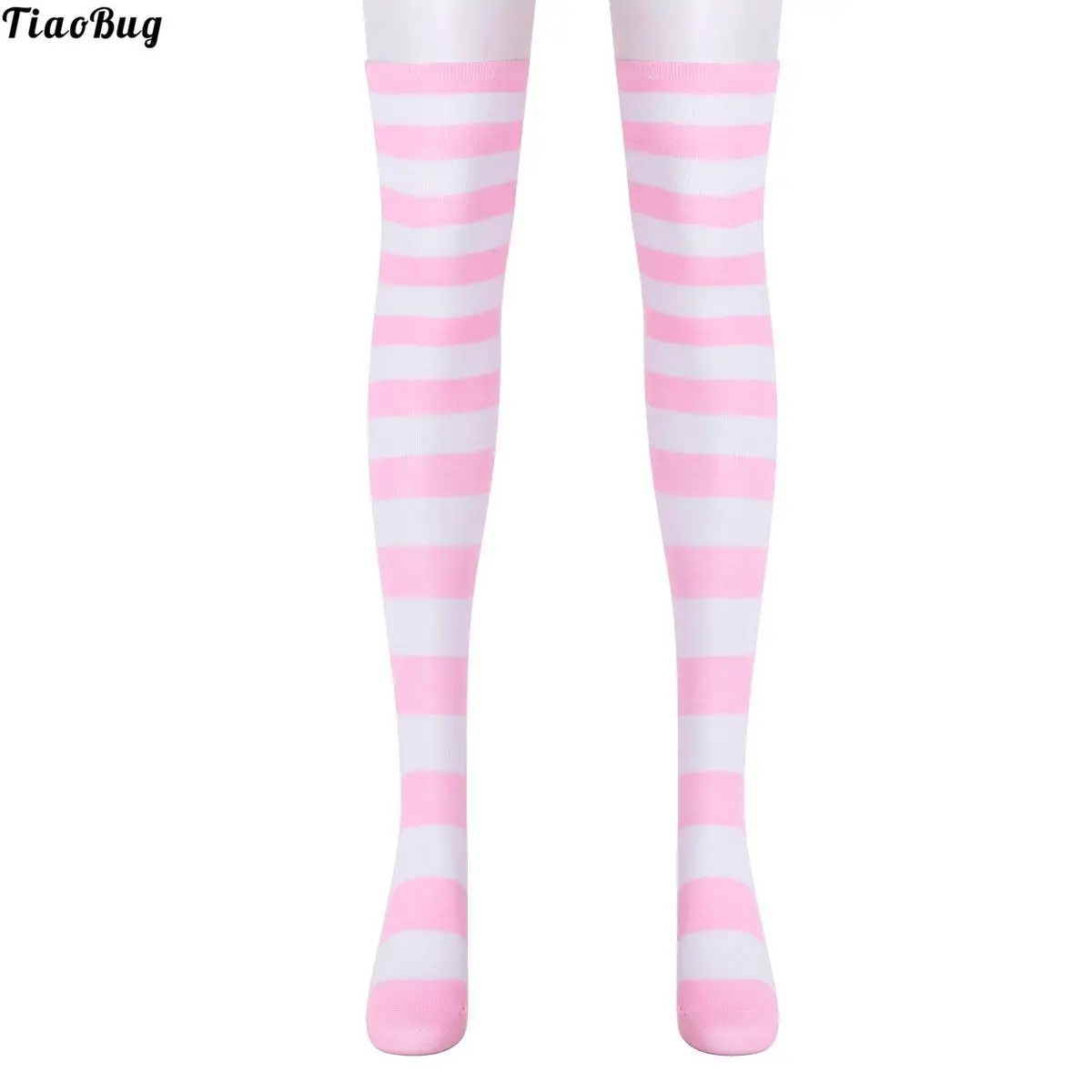 TiaoBug Women Girl Student Kawaii Striped Thigh High Over Knee Stocking Leg Warmer Anime Preppy Sock For Halloween Cosplay Party
TiaoBug Women Girl Student Kawaii Striped Thigh High Over Knee Stocking Leg Warmer Anime Preppy Sock For Halloween Cosplay Party